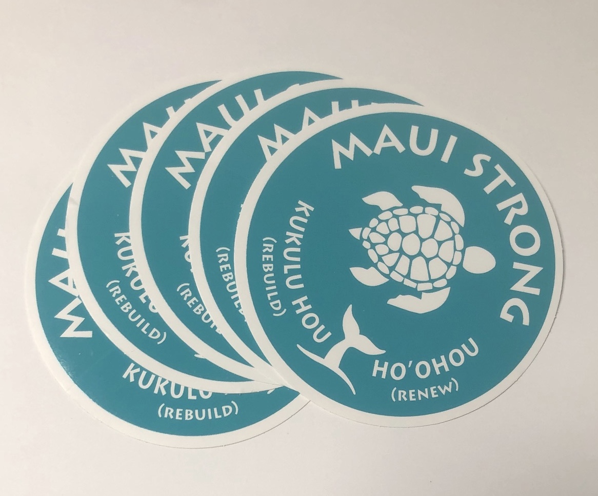 MauiStrong 4" Car decals